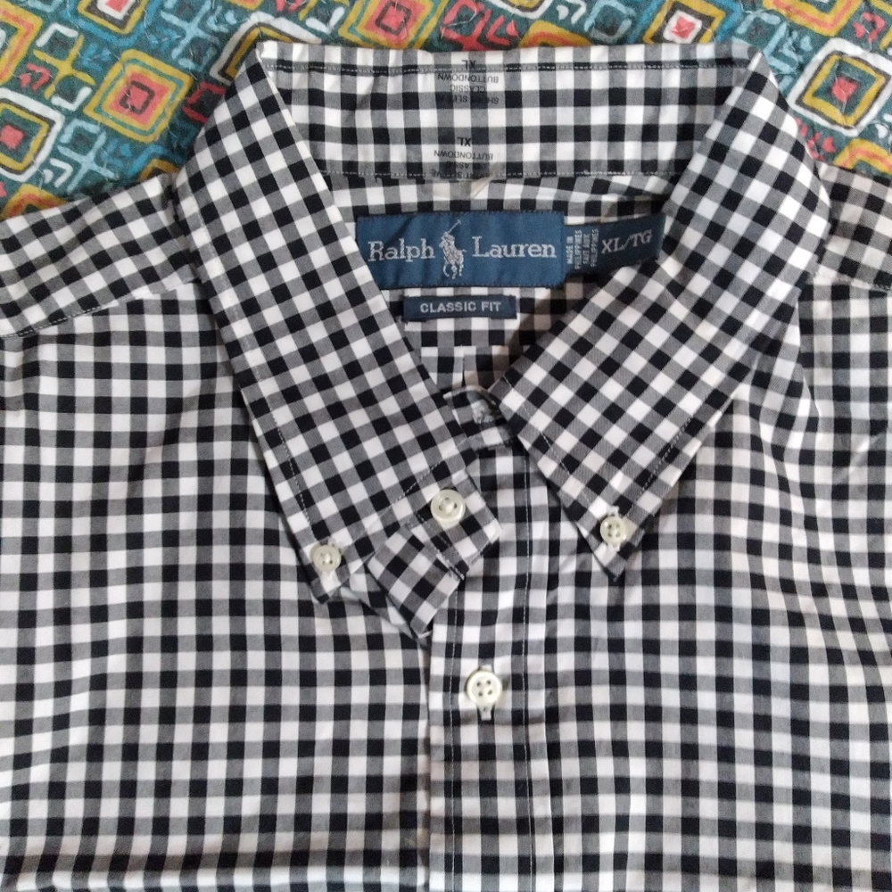 mens Ralph's Lauren Polo long sleeve button down